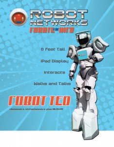 Robot ted robot networks display