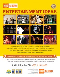 Unique Corporate & Wedding Acts with www.audionetworks.ie
